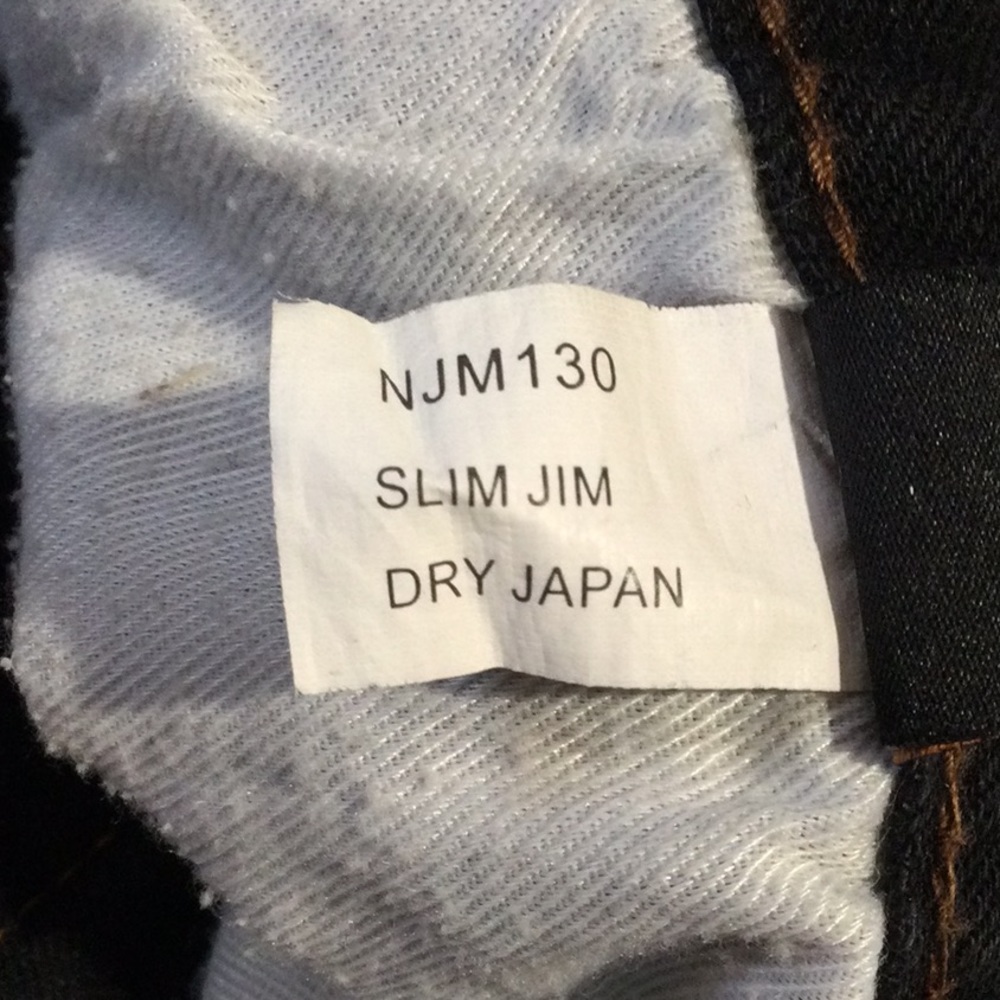 Nudie Slim Jim Black Jeans W 34 L33 - Picture 12 of 16